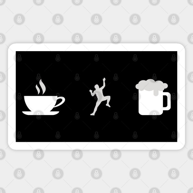 Things To Do List - Coffee, Climber and Beer lover Magnet by Owl Canvas